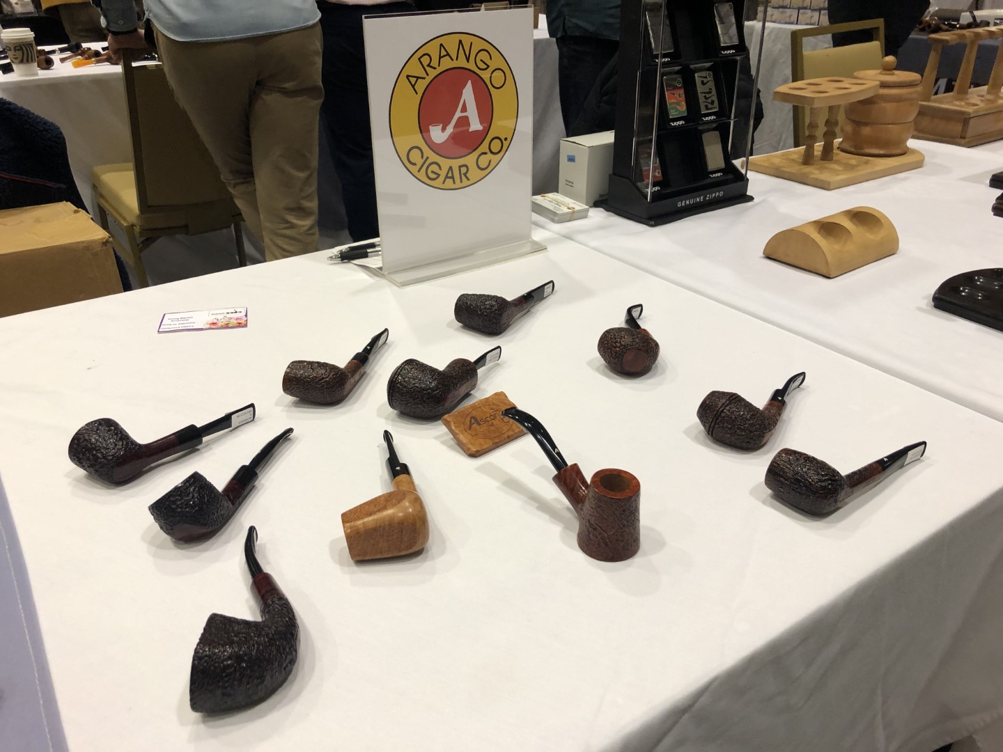 Ascorti pipes at 2023 Chicago Pipe Show