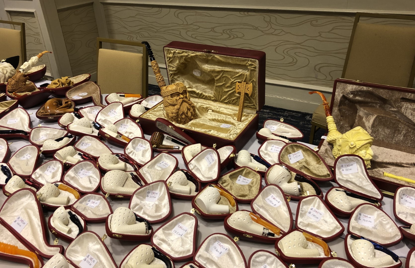 Meerschaum Pipes at 2023 Chicago Pipe Show