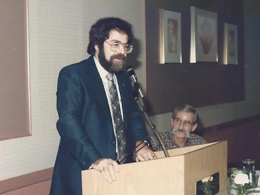Richard C Hacker speaking at 2nd Pipe Smoking Convention 1986