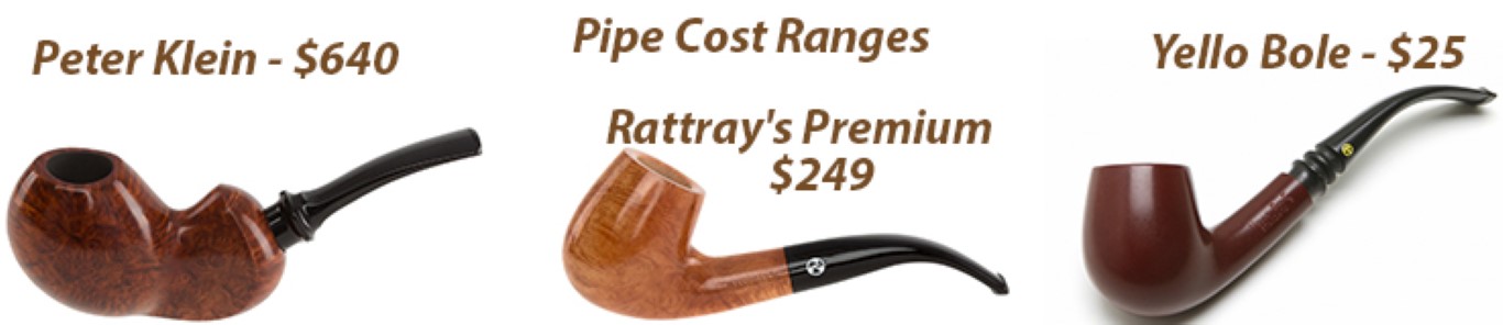 Tobacco pipes pricing can differ based on the manufacturer