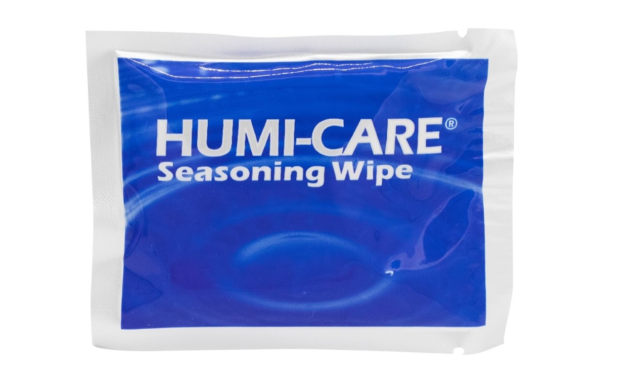 Humi-care seasoning wipes
