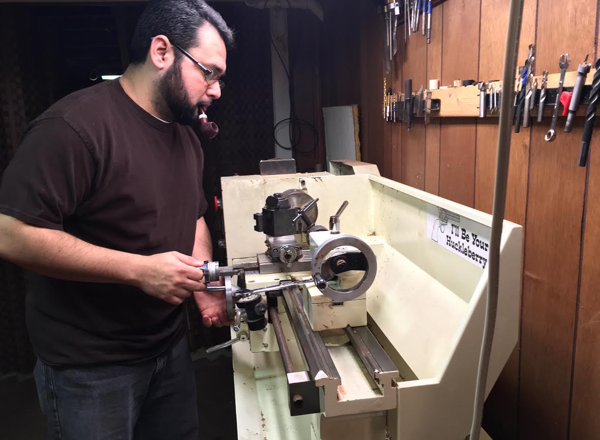 JP Urquiza working on a tobacco pipe
