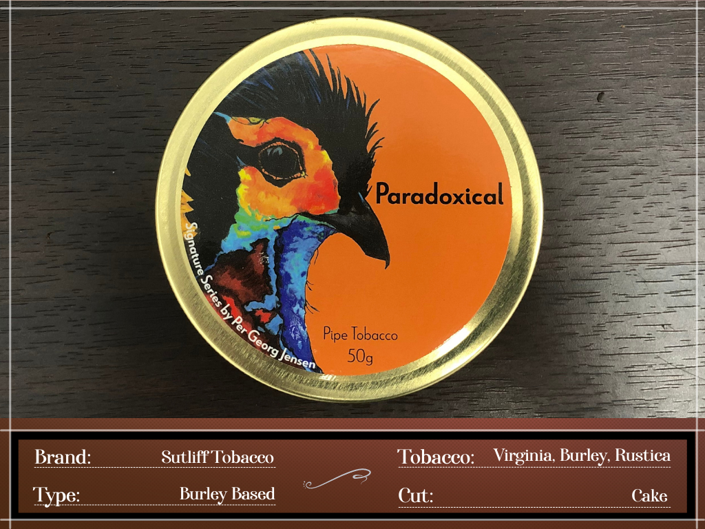 Sutliff Paradoxical Pipe Tobacco info