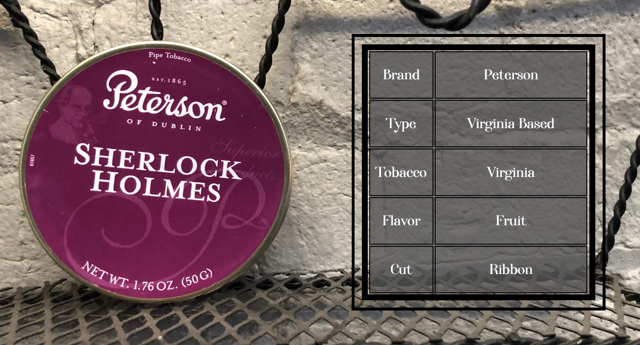 Peterson Sherlock Holmes Pipe Tobacco
