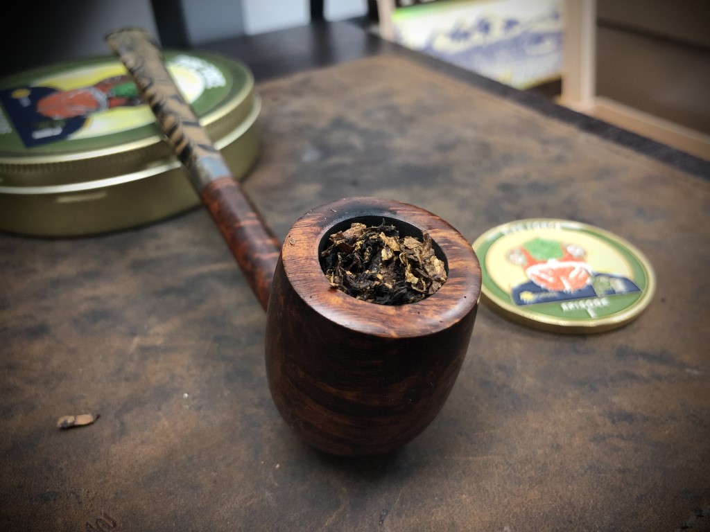 Bruno Nutten's Heritage Bing tobacco pipe; Sutliff Pipe Force Episode I pipe tobacco