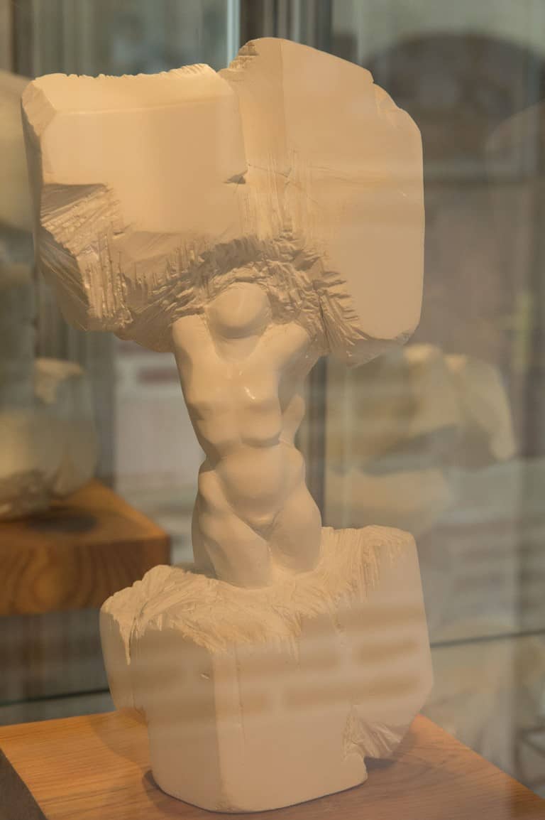 Meerschaum sculpting in a Museum