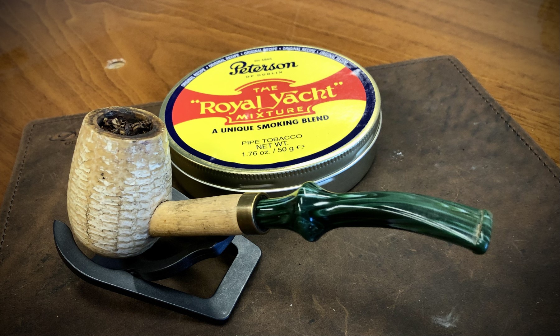 Missouri Meerschaum Emerald Bent tobacco pipe